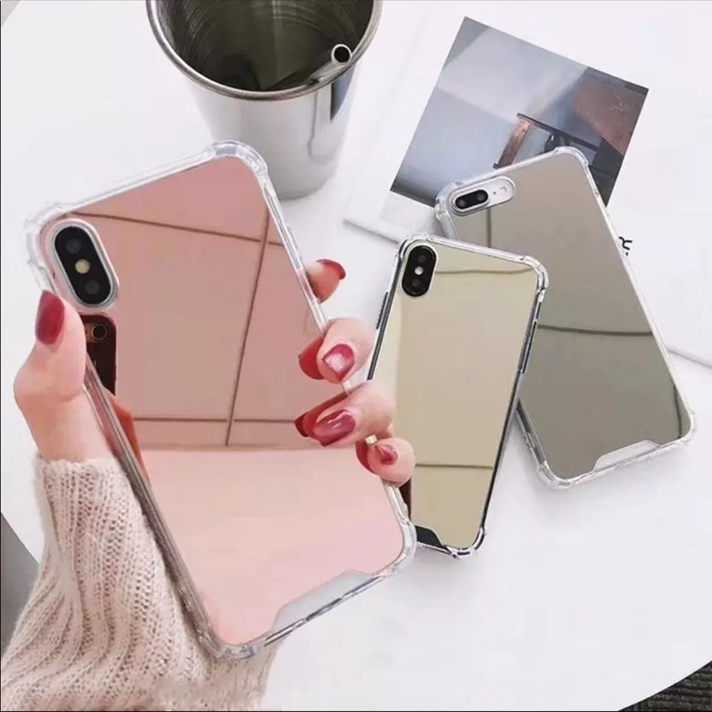 ✨Rose Gold Metallic Mirror IPhone 13Pro Max Case - Picture 2 of 3